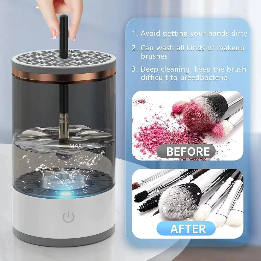 Automatic Brush Cleaner Electric Makeup