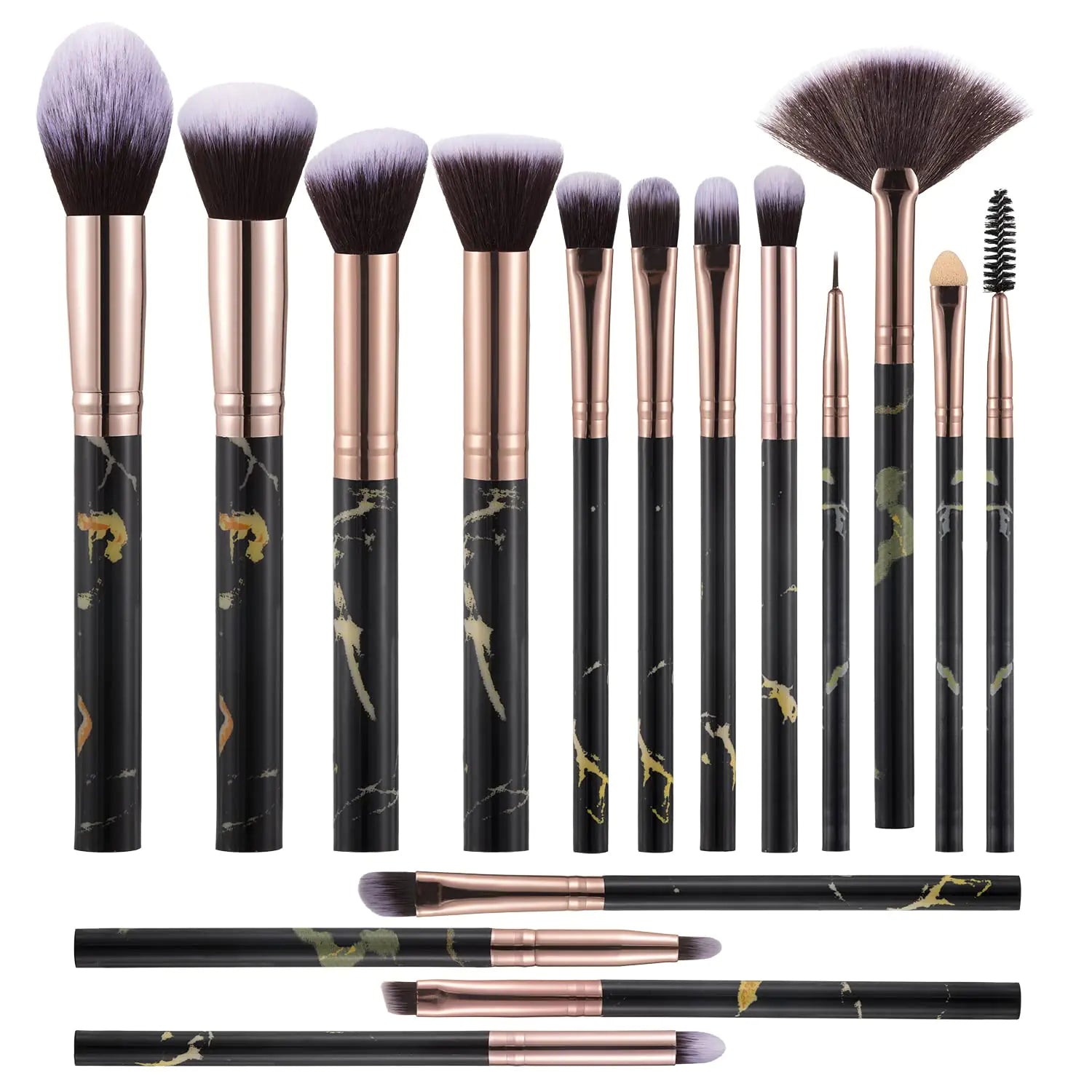 Professional Marble Brush Set - 16 Pieces