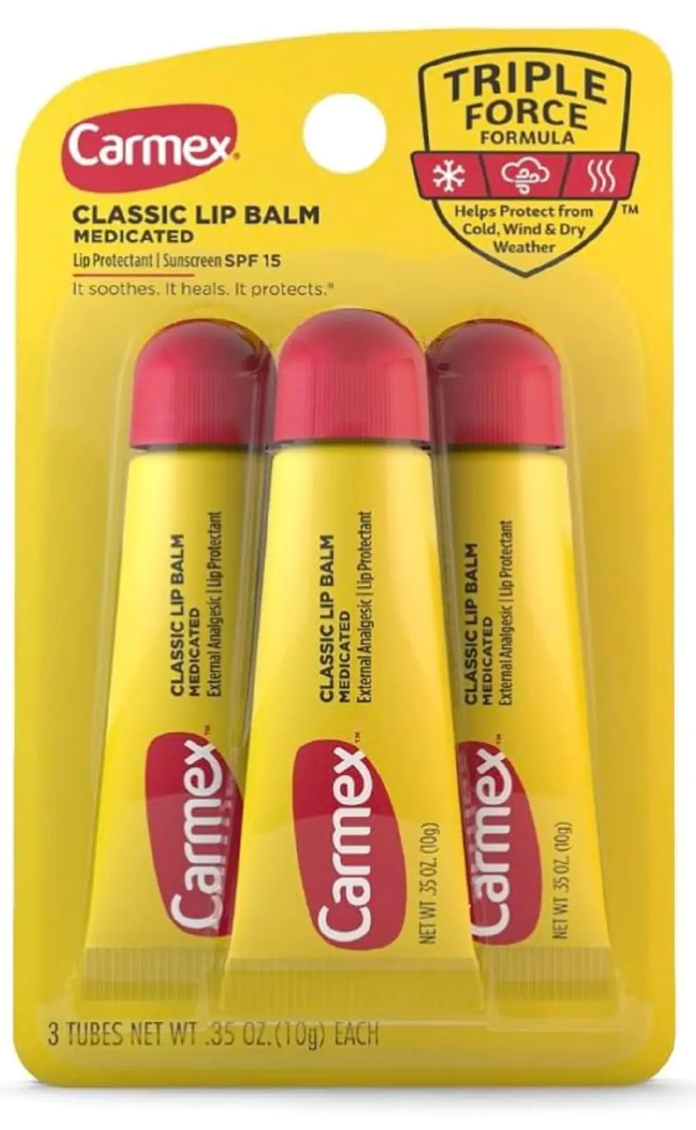 Carmex Classic Lip Balm Pack - 3 Units