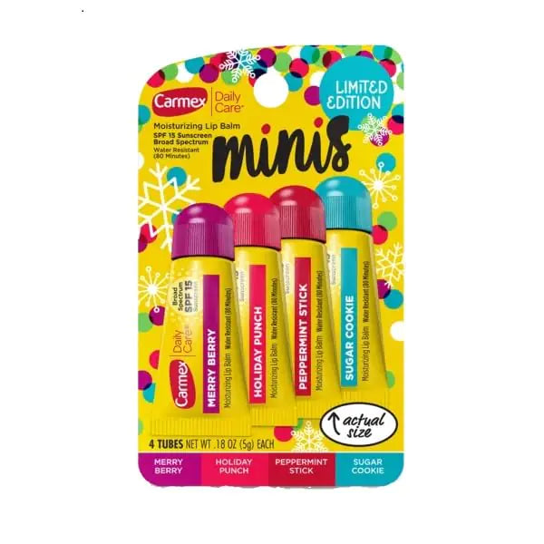 Carmex Daily Care Mini Tubes SPF 15 Kit (4 Units)
