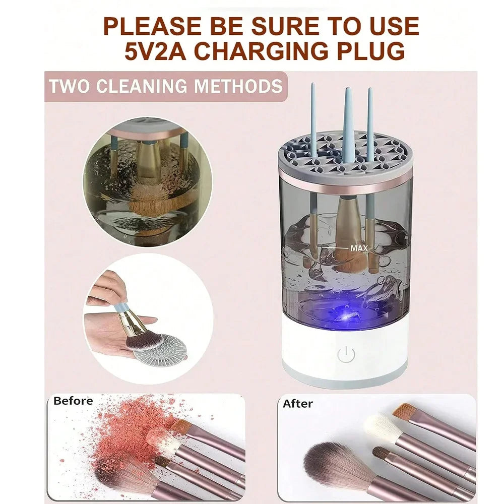 Automatic Brush Cleaner Electric Makeup