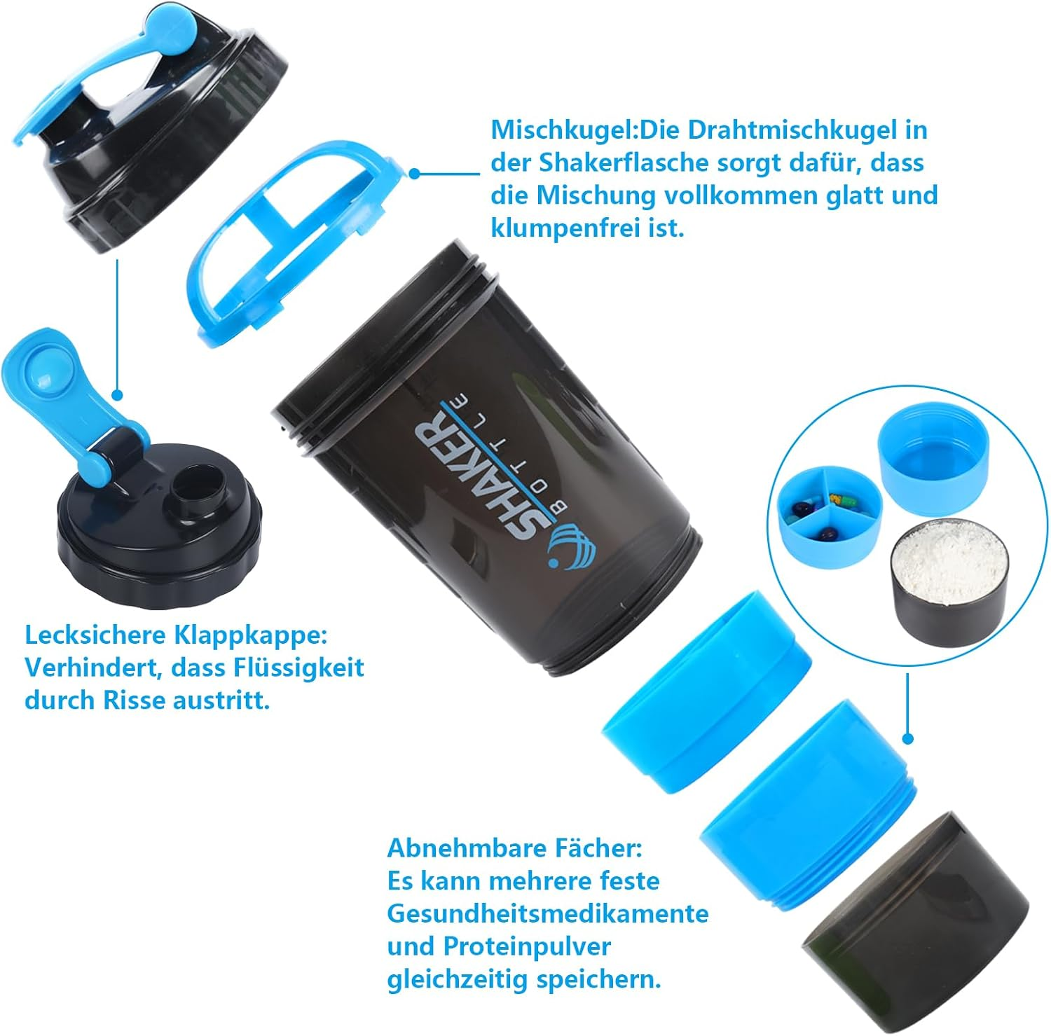 XTKS Shaker Cup with Compartments