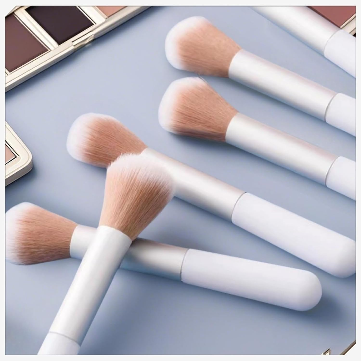 Kit of 10 Fluffy Makeup Brushes