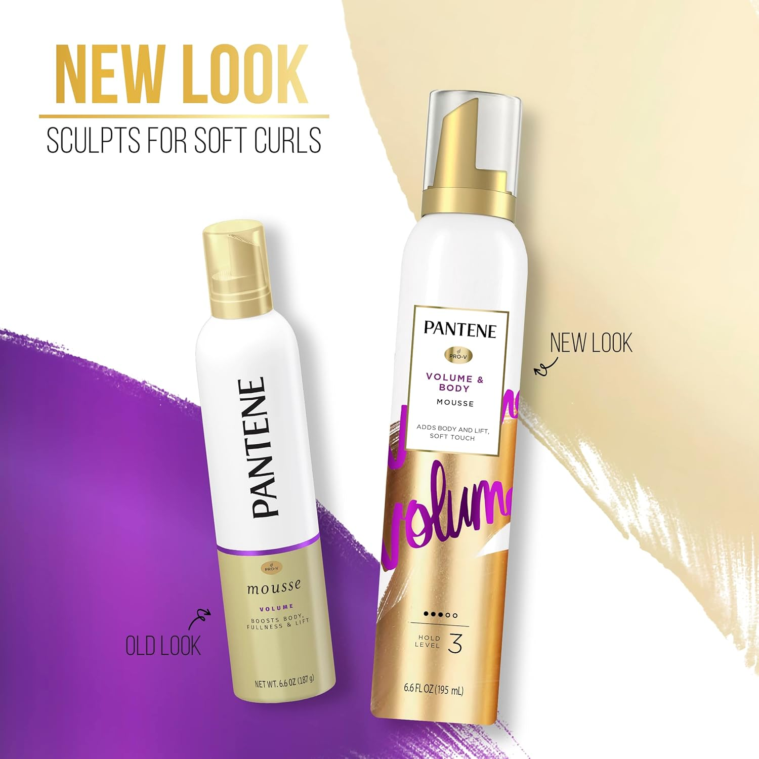 Pantene Volume Maximum Fullness Mousse - For Fine Hair