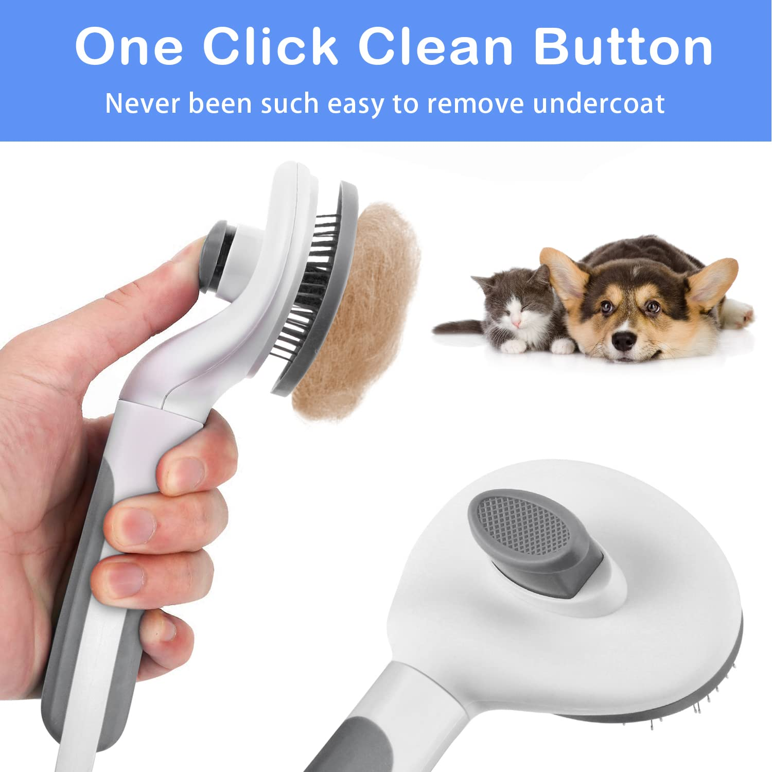 Cat Brush Self Cleaning Slicker Brush