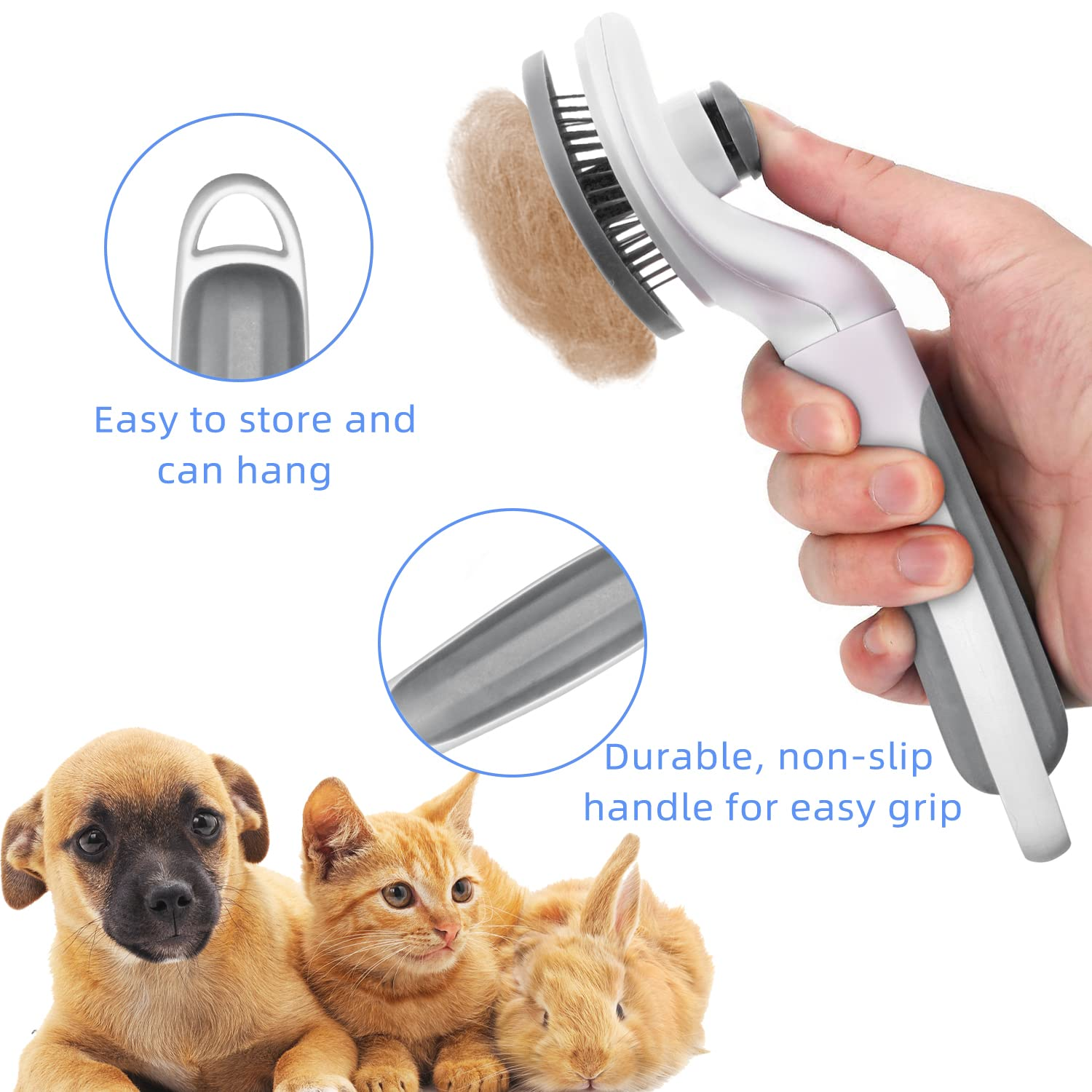 Cat Brush Self Cleaning Slicker Brush