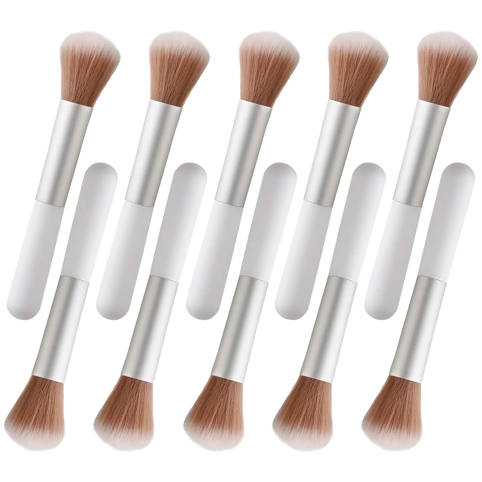 Kit of 10 Fluffy Makeup Brushes
